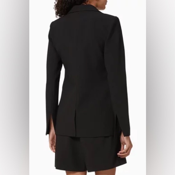 Good American Twill Tie Waist Belted Blazer Dark Green Size 4XL Academia Preppy - Picture 14 of 14